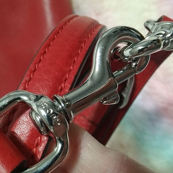 FLASH SALE! Auth Gucci Bamboo Daily Red Leather Large Shoulder/Handbag - Picture 12 of 16